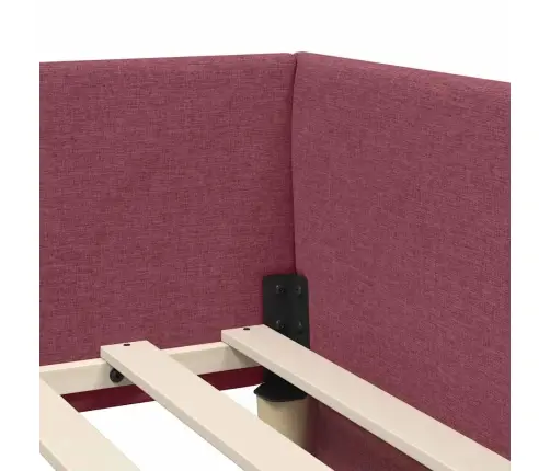 Stūra Gultas Rāmis Ar Matrači Cits 2 Pcs Pelēka Audums Vidaxl