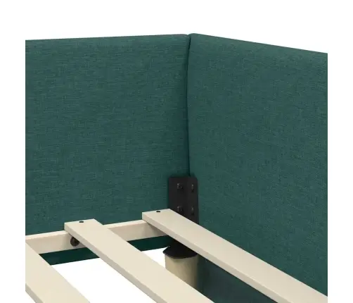 Nurgavoodi Raam Koos Madratsiga Muu Peaga 2 Pcs Roheline Kangas