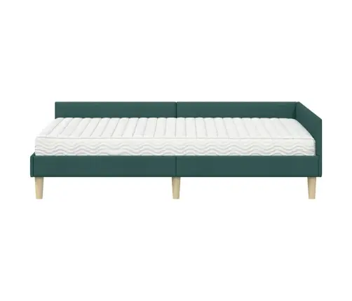 Nurgavoodi Raam Koos Madratsiga Muu Peaga 2 Pcs Roheline Kangas