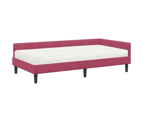 Nurgavoodi Raam Koos Madratsiga Muu Peaga 2 Pcs Roheline Samet