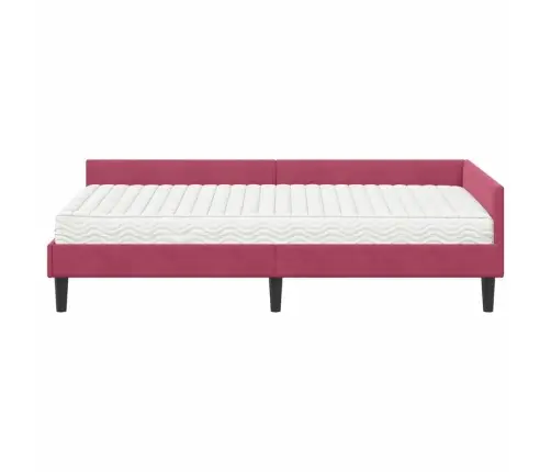 Nurgavoodi Raam Koos Madratsiga Muu Peaga 2 Pcs Roheline Samet