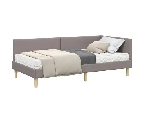 Nurgavoodi Raam Koos Madratsiga Muu 2 Pcs Pruunikashall Kangas