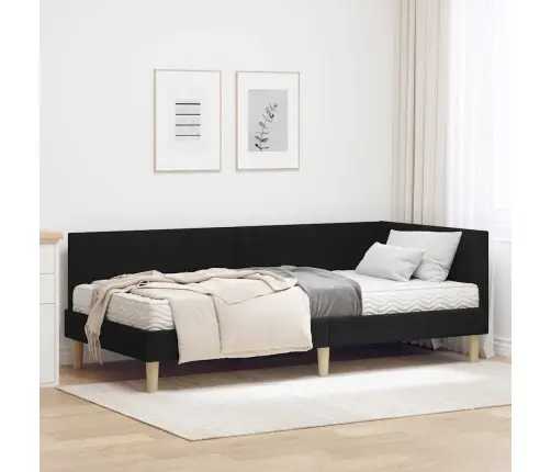 Kampinė Lovos Konstrukcija Su Čiužiniu Kita 2 Pcs Žalia Audinys