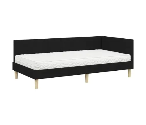 Kampinė Lovos Konstrukcija Su Čiužiniu Kita 2 Pcs Žalia Audinys