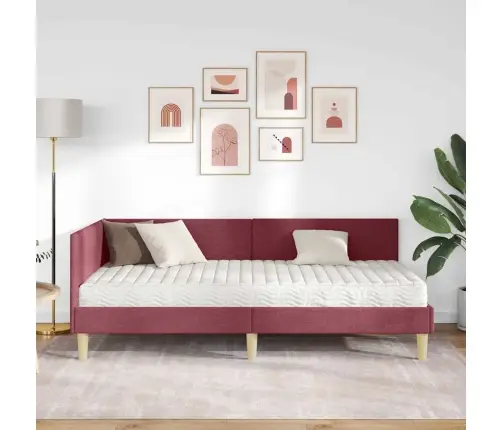 Nurgavoodi Raam Koos Madratsiga Muu Peaga 2 Pcs Hall Kangas