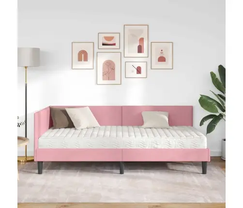 Nurgavoodi Raam Koos Madratsiga Muu Peaga 2 Pcs Hall Samet