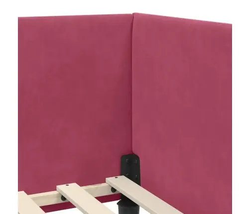 Nurgavoodi Raam Koos Madratsiga Muu Peaga 2 Pcs Roheline Samet