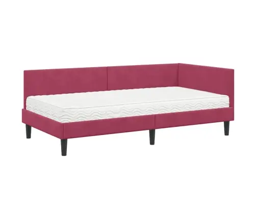 Nurgavoodi Raam Koos Madratsiga Muu Peaga 2 Pcs Roheline Samet