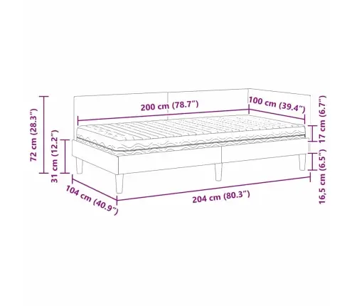 Stūra Gultas Rāmis Ar Matrači Cits 2 Pcs Gaiši Pelēka Samts Vidaxl