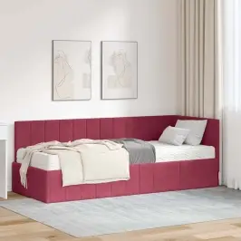 Nurgavoodi Raam Koos Madratsiga Madratsiga 2 Pcs Roheline Samet