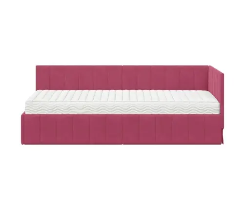 Nurgavoodi Raam Koos Madratsiga Madratsiga 2 Pcs Roheline Samet