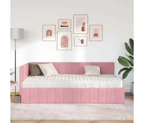 Nurgavoodi Raam Koos Madratsiga Madratsiga 2 Pcs Hall Samet