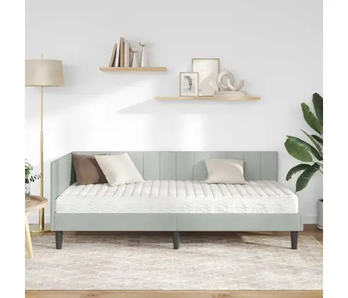 Nurgavoodi Raam Koos Madratsiga Madratsiga 2 Pcs Helehall Samet