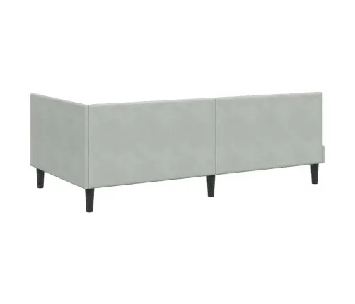 Nurgavoodi Raam Koos Madratsiga Madratsiga 2 Pcs Helehall Samet