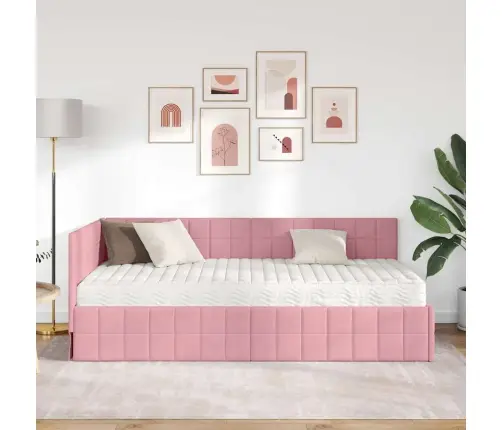 Nurgavoodi Raam Koos Madratsiga Peaga 2 Pcs Hall Samet