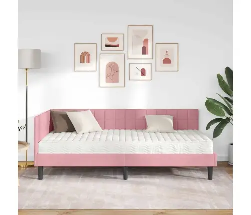 Nurgavoodi Raam Koos Madratsiga Peaga 2 Pcs Hall Samet