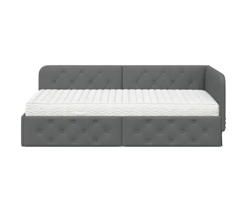 Nurgavoodi Raam Madratsiga Peaga Tumehall 90 X 190 Cm Kangas