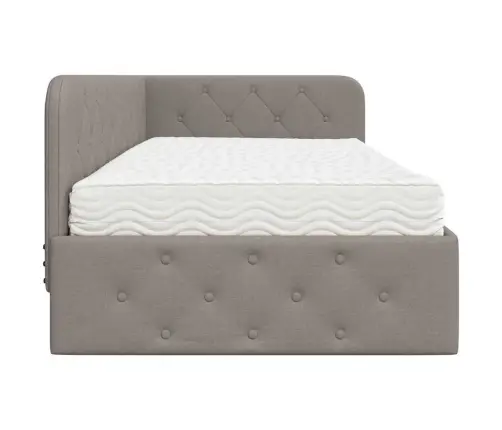 Nurgavoodi Raam Madratsiga Pruunikashall 90 X 200 Cm Kangas