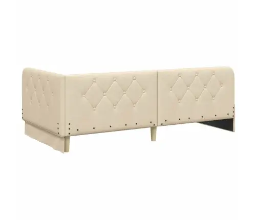 Nurgavoodi Raam Madratsiga Peaga Cream 90 X 200 Cm Kangas