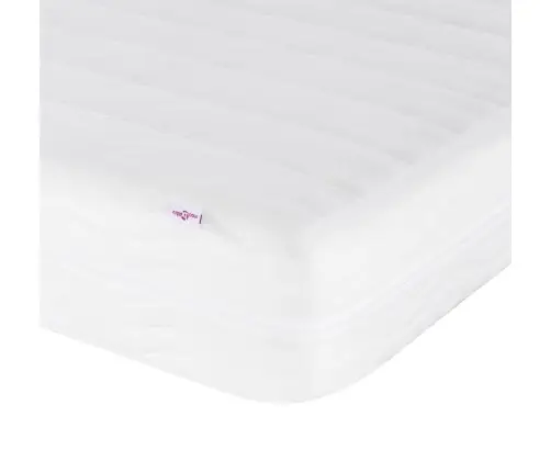 Stūra Gultas Rāmis Ar Matraci Zila 100 X 200 Cm Audums Vidaxl