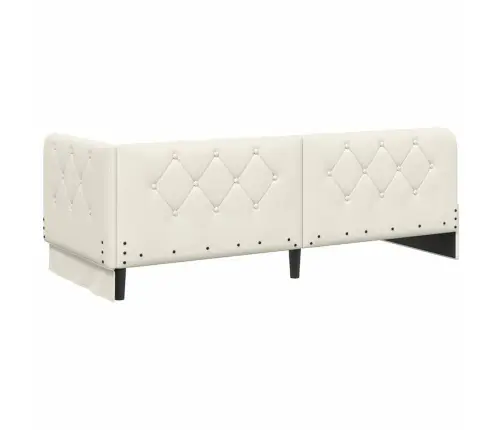 Nurgavoodi Raam Madratsiga Peaga Cream 80 X 200 Cm Samet