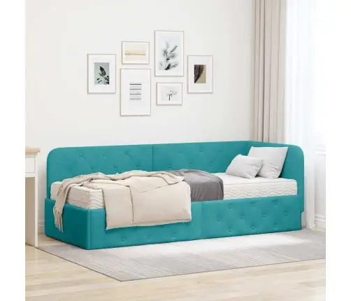 Kampinė Lovos Konstrukcija Turkio 80 X 200 Cm Aksomas