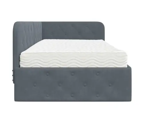 Nurgavoodi Raam Madratsiga Peaga Tumehall 90 X 200 Cm Samet