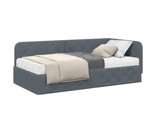 Nurgavoodi Raam Madratsiga Peaga Tumehall 100 X 200 Cm Samet