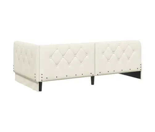 Nurgavoodi Raam Madratsiga Peaga Cream 100 X 200 Cm Samet