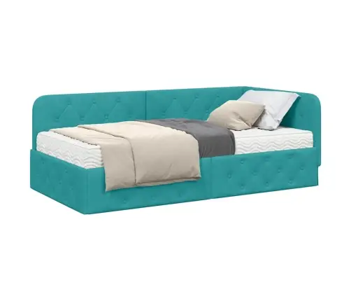 Kampinė Lovos Konstrukcija Turkio 100 X 200 Cm Aksomas