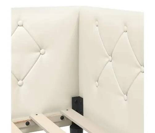 Nurgavoodi Raam Madratsiga Peaga Cream 80 X 200 Cm Samet