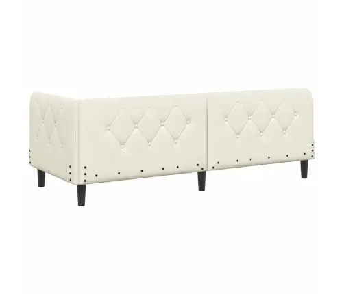 Nurgavoodi Raam Madratsiga Peaga Cream 80 X 200 Cm Samet