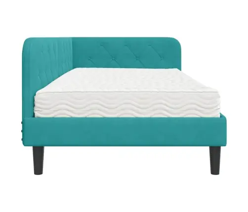 Kampinė Lovos Konstrukcija Turkio 90 X 190 Cm Aksomas