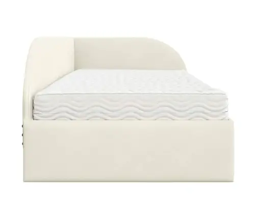 Nurgavoodi Raam Koos Madratsiga Peaga 2 Pcs Cream Samet