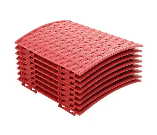 Ziemassvētkueglītessvārki Sarkana Ø 65 X 23 Cm Plastmasa Vidaxl