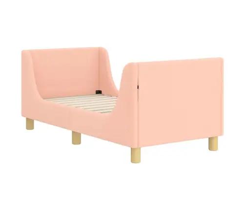 Kuni 3-Aastase Voodi Raam Koos Peatoega Peaga Roosa 70 X 140 Cm