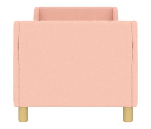 Kuni 3-Aastase Voodi Raam Koos Peatoega Peaga Roosa 70 X 140 Cm