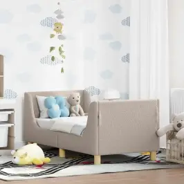 Vaikiška Lovo Rėmas Su Galvūgaliu Šviesiai Pilka 70 X 140 Cm