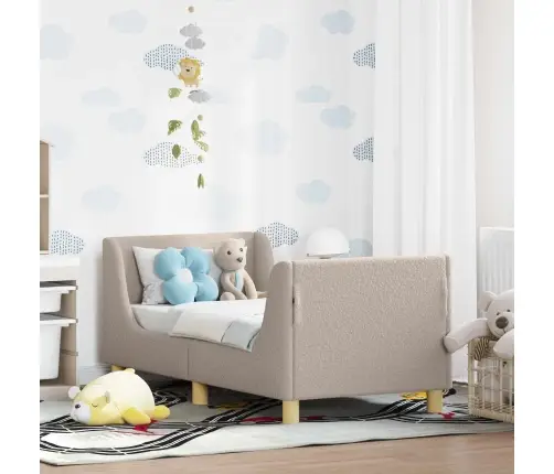 Vaikiška Lovo Rėmas Su Galvūgaliu Šviesiai Pilka 70 X 140 Cm