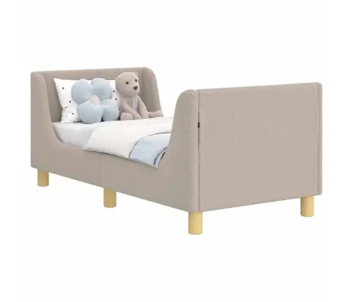 Vaikiška Lovo Rėmas Su Galvūgaliu Šviesiai Pilka 70 X 140 Cm