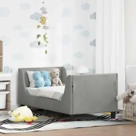 Vaikiška Lovo Rėmas Su Galvūgaliu Šviesiai Pilka 70 X 140 Cm Vaikiška Lovo Rėmas Su Galvūgaliu Šviesiai Pilka 70 X 140 Cm