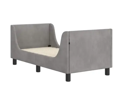 Vaikiška Lovo Rėmas Su Galvūgaliu Šviesiai Pilka 70 X 140 Cm