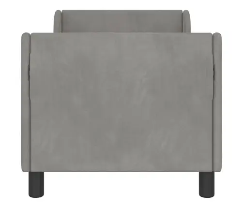 Vaikiška Lovo Rėmas Su Galvūgaliu Šviesiai Pilka 70 X 140 Cm