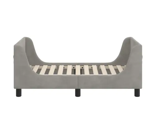 Vaikiška Lovo Rėmas Su Galvūgaliu Šviesiai Pilka 70 X 140 Cm