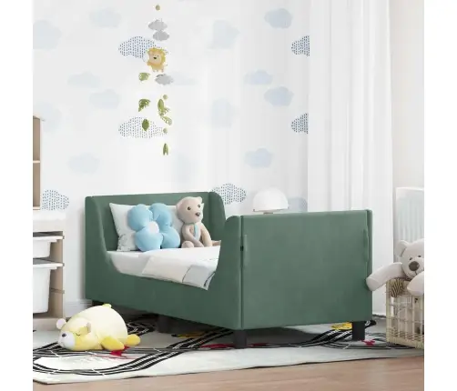 Vaikiška Lovo Rėmas Su Galvūgaliu Jūrinė Žalia 70 X 140 Cm