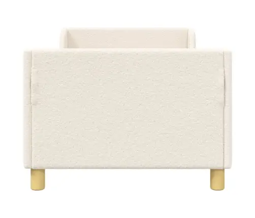 Bērnu Gultas Rāmis Ar Galvgali Krēmkrāsa 80 X 160 Cm Vidaxl