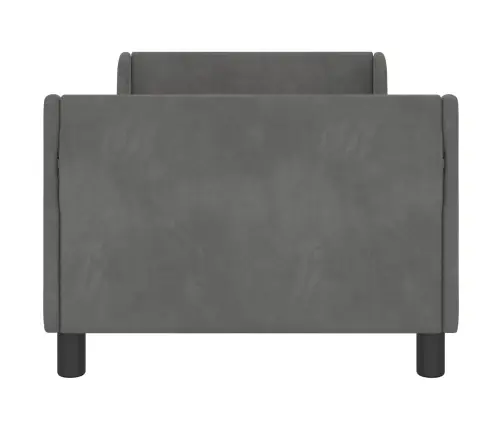 Laste Voodiraam Peatoega Peaga Tumehall 80 X 160 Cm Samet