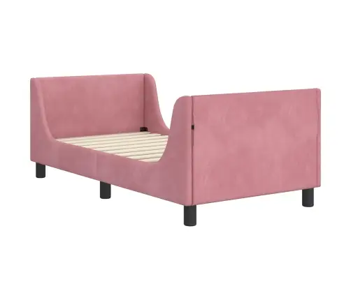 Vaikiška Lovos Konstrukcija Su Galvūgaliu Rožinė 80 X 160 Cm