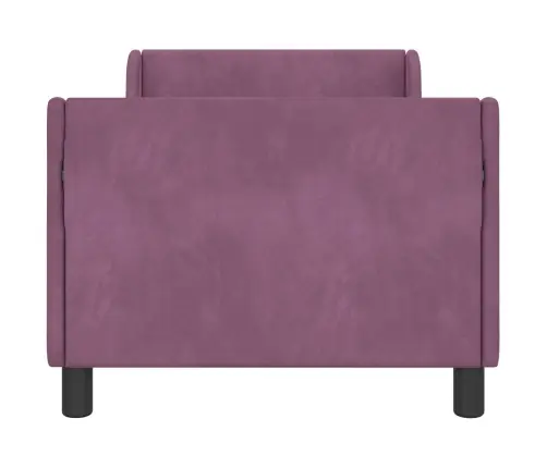 Laste Voodiraam Peatoega Peaga Lilla 80 X 160 Cm Samet