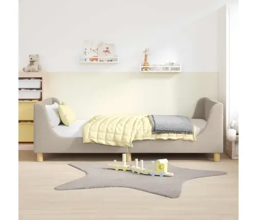 Bērnu Gultas Rāmis Ar Galvgali Gaiši Pelēks 80 X 200 Cm Vidaxl